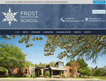 Tablet Screenshot of frostmontessori.com